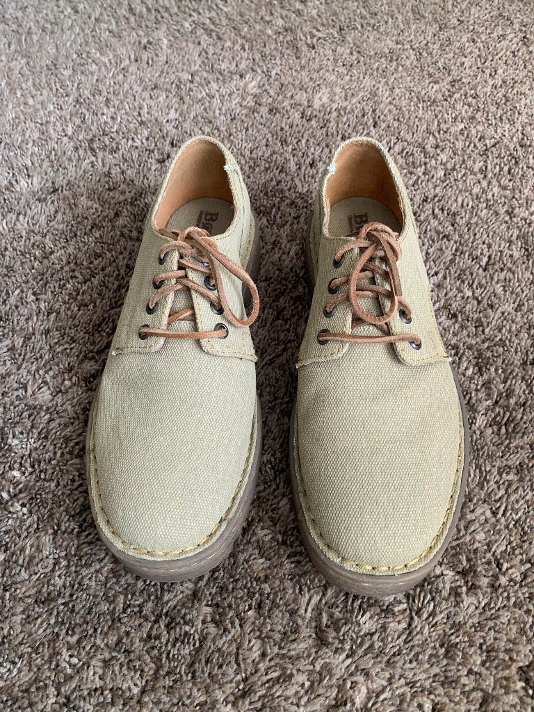 Born Samson Tan Canvas Casual Oxford Shoes Men's 10 M/W
